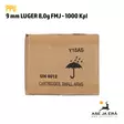 PPU 9 mm Luger FMJ 8,0g pistoolipatruuna - 9mm pistoolin patruunat - 8605003813262 - 10