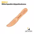 Roselli Nikkarinpuukko lahjapakkaus - puukko tupessa, takaa - Puukot - 6430056850092 - 7