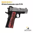 Ruger SR1911 pistooli .45 ACP Commander Style Red Barn Street Edition 75th - Pistoolit - 736676167012 - 16
