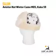 Salon Aviator Hat Winter Camo M05, 59 - Metsästyshatut - 6419647052572 - 1