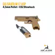 SIG Sauer M17 ASP 4,5 mm CO2 Blowback ilmapistooli, Hiekka/FDE - lipas irroitettuna - Ilma-aseluoti ilmapistoolit - 798681587902 - 12