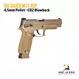 SIG Sauer M17 ASP 4,5 mm CO2 Blowback ilmapistooli, Hiekka/FDE - oikealta takaviistosta - Ilma-aseluoti ilmapistoolit - 798681587902 - 6