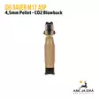 SIG Sauer M17 ASP 4,5 mm CO2 Blowback ilmapistooli, Hiekka/FDE - takaa - Ilma-aseluoti ilmapistoolit - 798681587902 - 4