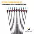 Skylon Carbon Savage 6.2 hiilikuitunuoli 400 12 Kpl - Viuhka - Hiilikuitunuolet - XPP-SK-C400 - 2