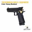 Tokyo Marui Hi-Capa 5.1 Gold Match 6 mm Airsoft pistooli -blowback - Pistoolit ja -revolverit - 4952839142672 - 9