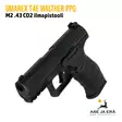 Umarex T4E Walther PPQ M2 .43 CO2 ilmapistooli ylä/etuviistosta - T4E Defence kuula-aseet - 4000844620842 - 8