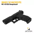 Umarex T4E Walther PPQ M2 .43 CO2 ilmapistooli yläviistosta - T4E Defence kuula-aseet - 4000844620842 - 9