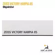 Zeiss Victory Harpia 85 Kaukoputki - myyntipakkauksen sivu - Objektiivit - 4047006804702 - 18