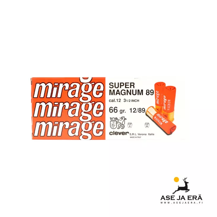 12/89 Mirage Super Magnum T4 66g patruuna 10 kpl - 12/89 metsästyspatruunat - 30512 - 1