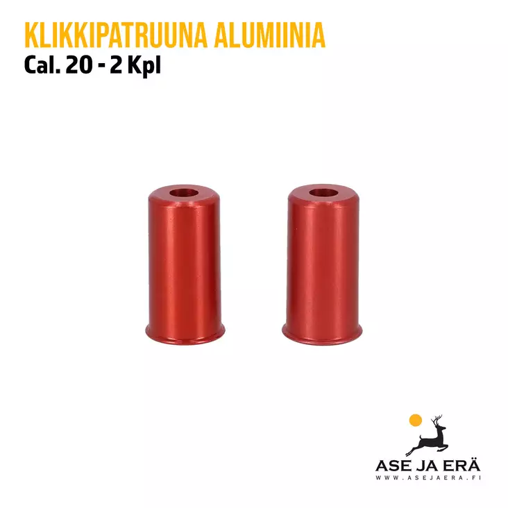 20 alumiininen klikkipatruuna 2kpl - Klikkipatruunat - 666692122132 - 2