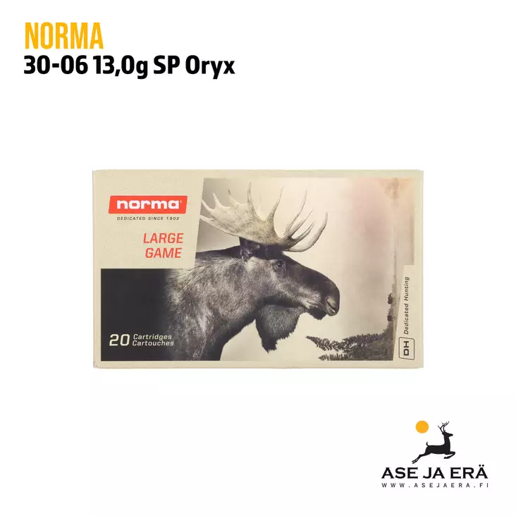 30-06 Norma Oryx 13g Kivääripatruunaa - 30-06 kaliiperi - 7393923176772 - 7