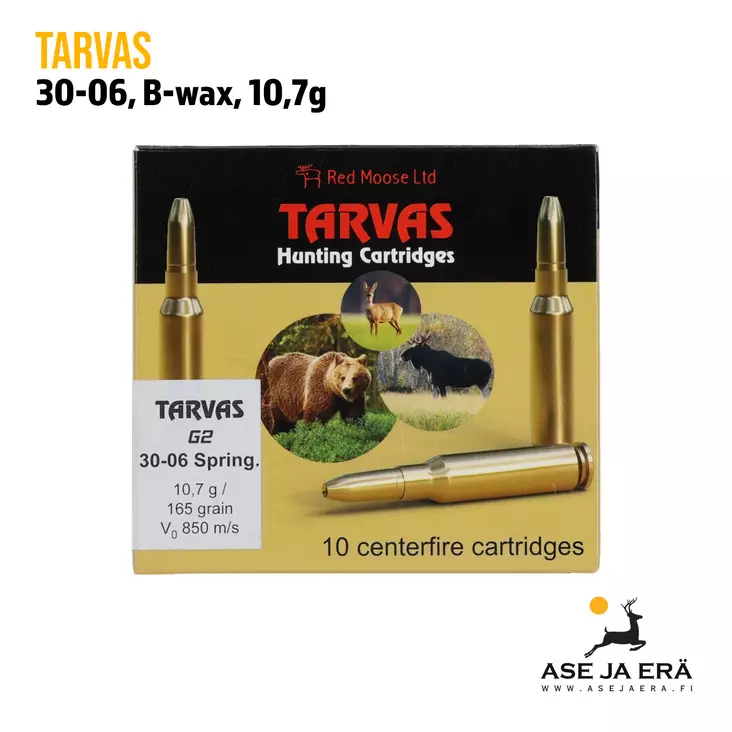 30-06 Tarvas B-wax 10,7g 10 kpl kiväärin metsästyspatruuna - 30-06 kaliiperi - 6430052785022 - 1
