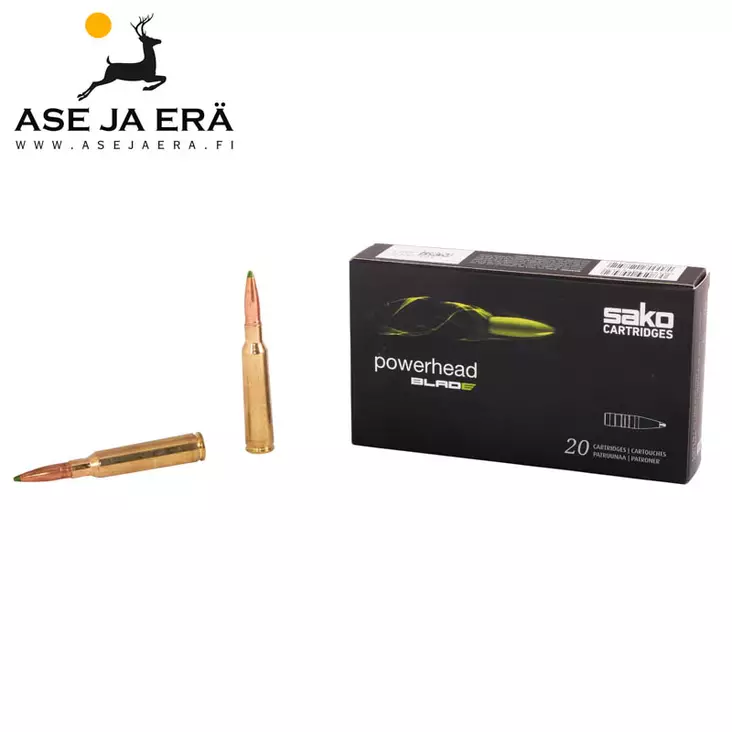 6,5x55 SE Sako Powerhead Blade kiväärinpatruuna 657H 7,8g - 6,5x55 kaliiperi - 6438053158432 - 1