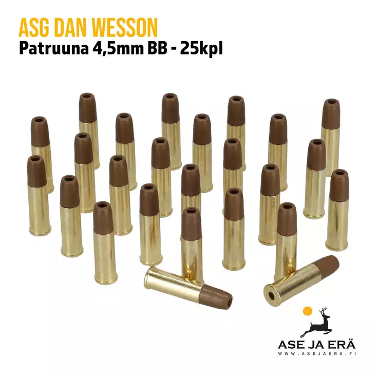 ASG Patruuna Dan Wesson 4.5mm ilmapistooliin, 25kpl - ASG Lippaat - 5707843042222 - 3