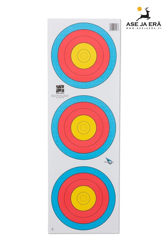 Avalon World Archery Target 40cm 3-spot 5-ring taulu - Paperiset maalitaulut - 9227000007162 - 1