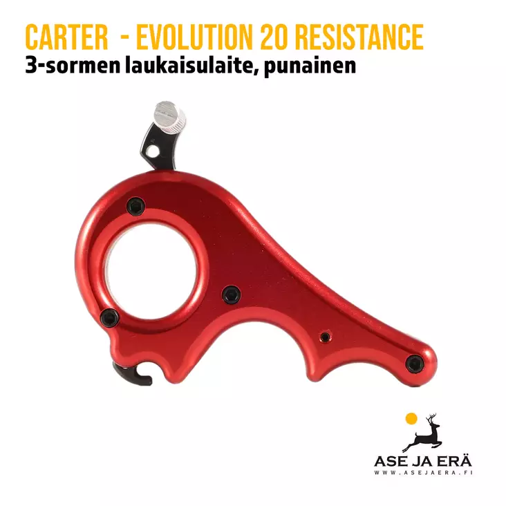 Carter Evolution 20 resistance laukaisulaite 3-sorminen - Sormilaukaisulaitteet - 673664051352 - 1