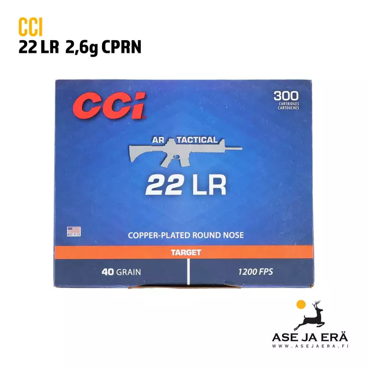 CCI Tactical 22 LR 2,6g pienoiskiväärin patruuna - 22 LR patruunat - 076683009562 - 1