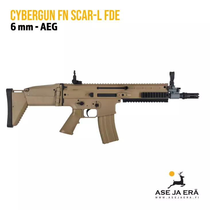 Cybergun FN SCAR-L FDE Airsoft kivääri FDE -sähkökäyttöinen - Kiväärit - 3559962009622 - 1