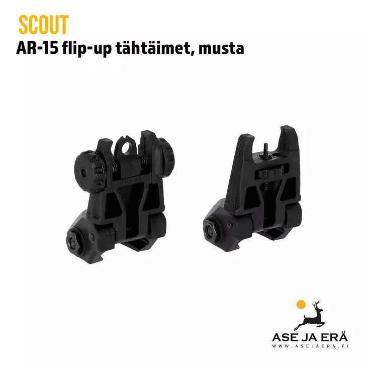 German Tactical Systems Scout AR-15 Flip-Up tähtäimet - Etu- ja takatähtäimet kivääreihin - EU2011012 - 1