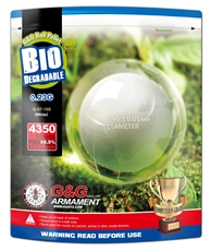 G&G Biokuula 0,23g 4350 kpl - Airsoft-kuulat - 4712972928522 - 1