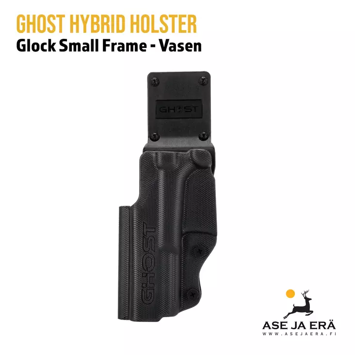 Ghost Hybrid holster Glock Small Frame vasenkätinen - Yleiskuva edestä - IPSC kotelot - SGHD02 - 2
