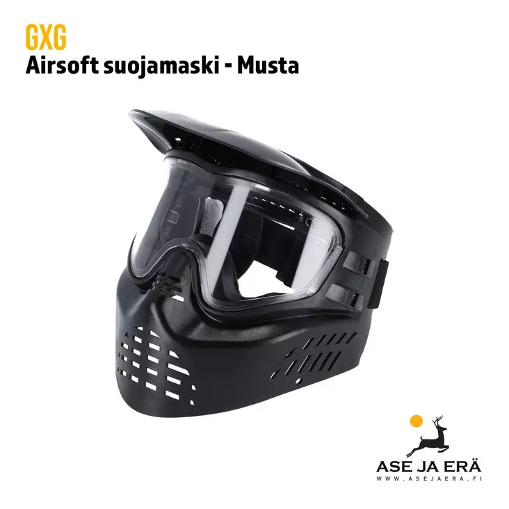 GXG Airsoft suojamaski - musta - Kypärät, maskit ja suojalasit - 6430034870432 - 1