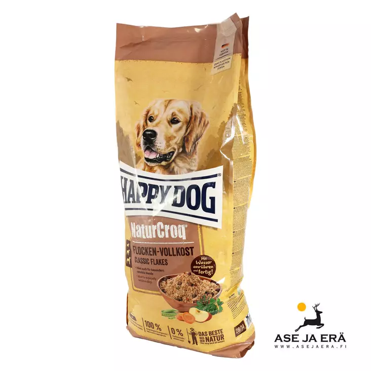 Happy Dog Flocken Vollkost Classic täysravintohiutaleet 10kg - Happy dog koiranruoka - 4001967158632 - 1