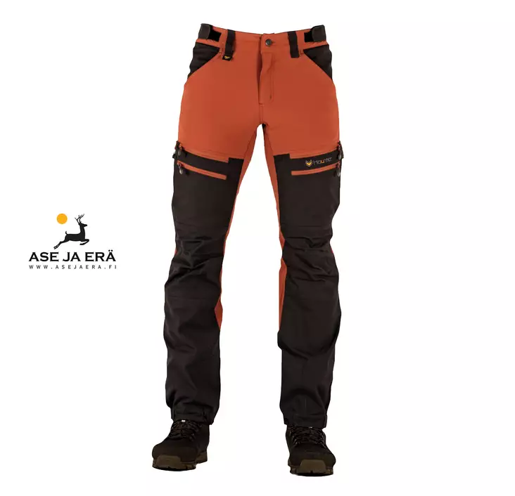 Haunter Vännas tekniset kuorihousut - oranssi/harmaa - Erä- ja vaellushousut - 7340143701352 - 2