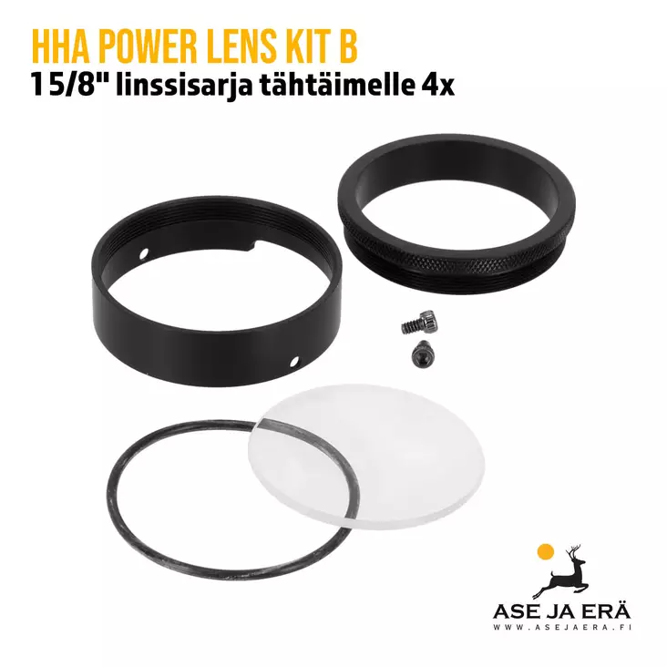 HHA Power Lens Kit B 1 5/8" linssisarja 4x - sarjan kaikki osat - Tähtäimen osat ja tarvikkeet - 1107761012 - 10