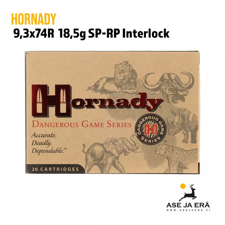 Hornady Dangerous Game 9,3x74R 18,5g - Muut kaliiperit - 090255823042 - 1