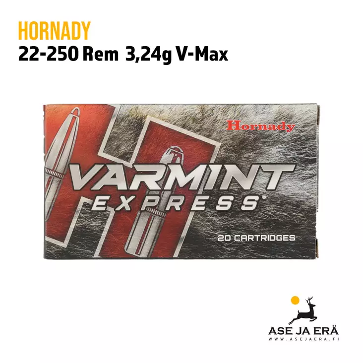 Hornady Varmint Express® 22-250 Rem 3,24g V-MAX - Muut kaliiperit - 090255383362 - 1