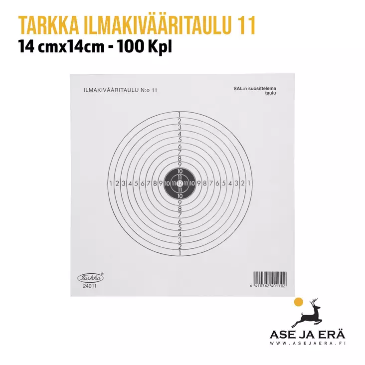 Ilmakivääritaulu Tarkka No11 14x14cm - Ilma-asetaulut - 6410362401102 - 1