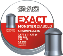 4,52mm JSB EXACT Monster 0,870g - 4,5 mm ilmakivääriluodit - 8594180450462 - 1