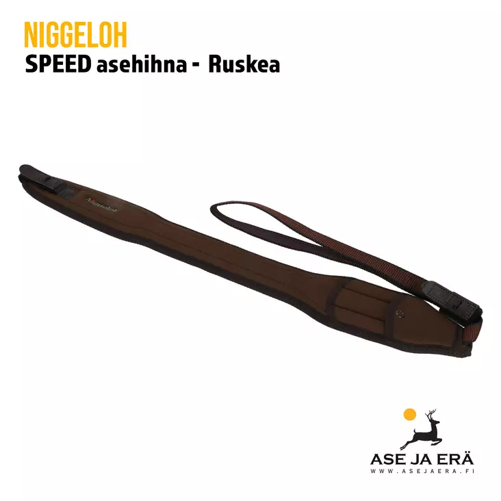 Niggeloh asehihna SPEED neopreeni ruskea - Hihnat - 4250057200922 - 2