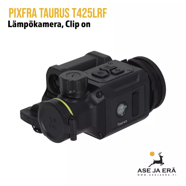 Pixfra Taurus T425LRF Clip-on kiikaritähtäimen lämpölisäosa etäisyysmittarilla - Clip On -Lämpölisäosa - 6976144451302 - 1