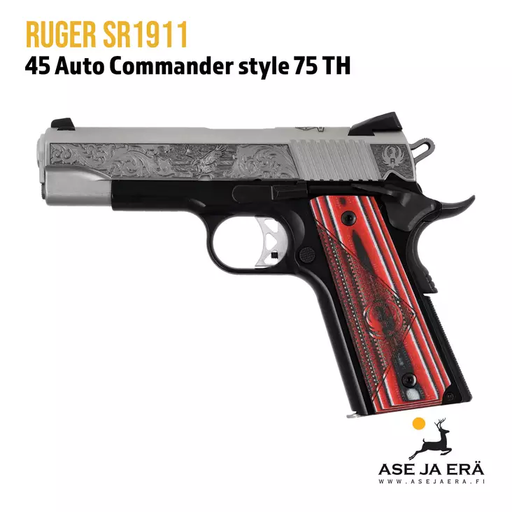 Ruger SR1911 .45 Commander Style 75TH - vasen sivu - Pistoolit - 736676167012 - 7