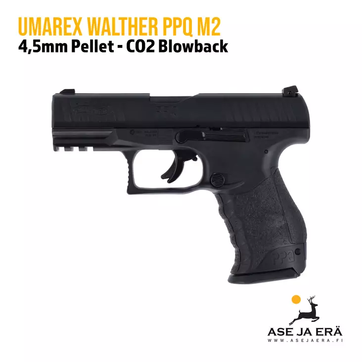 Umarex Walther PPQ M2 4,5 mm Pellet CO2 Blowback ilmapistooli - Ilma-aseluoti ilmapistoolit - 4000844740052 - 12