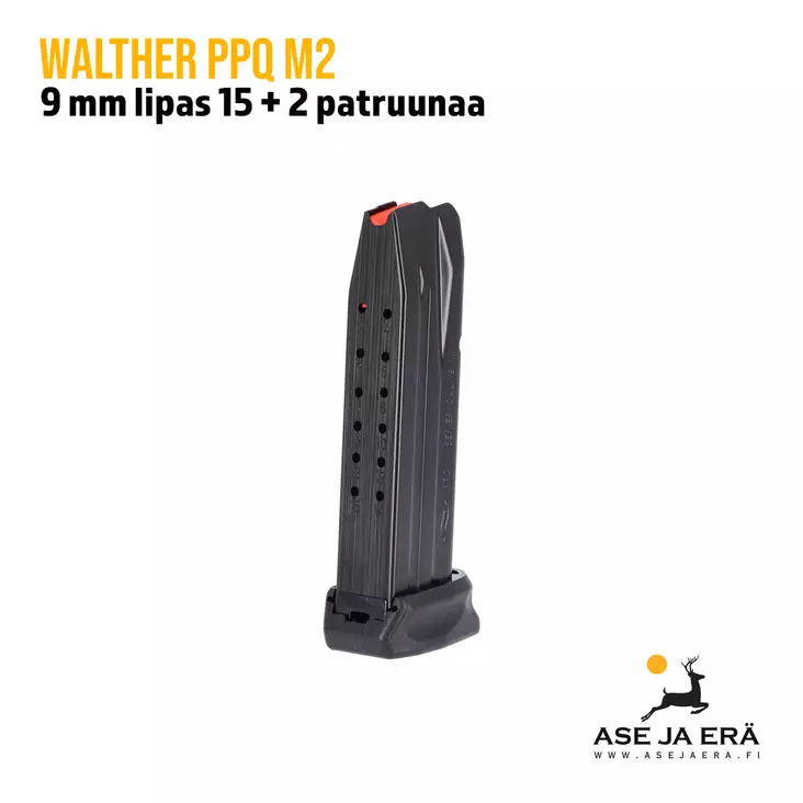 WALTHER PPQ M2 9mm lipas 15+2 - Pistoolien lippaat - 723364200472 - 1