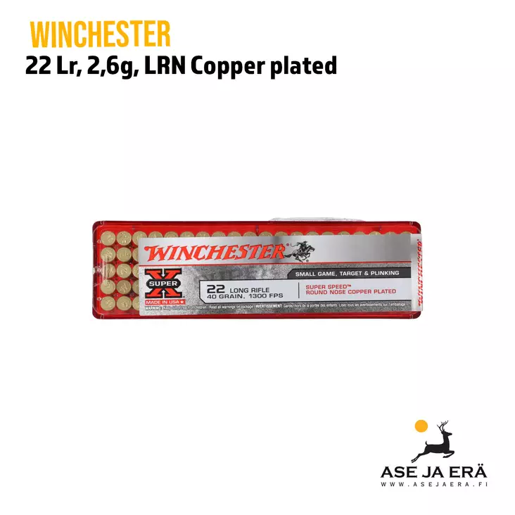 Winchester 22 LR SuperX Super Speed 2,6g pienoiskiväärinpatruuna - 22 LR patruunat - 020892102002 - 1