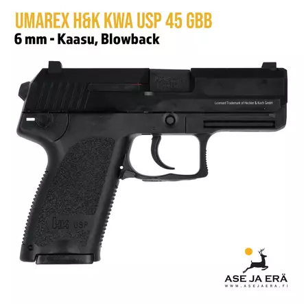 Umarex H&K KWA USP 45 GBB pistooli, Oikea sivu - Pistoolit ja -revolverit - 4000844430793 - 2