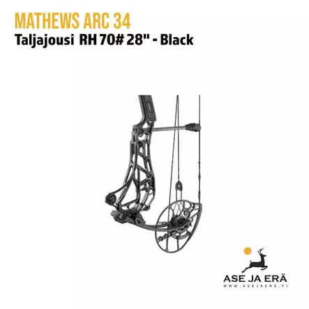 Mathews ARC 34 RH 70# 28,0" Black metsästys taljajousi - Yksityiskohta - Metsästysjousi - 8721431032973 - 2