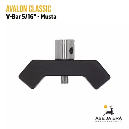Avalon Classic V-Bar 5/16" musta - Takaapäin - V-Barit - VBSAQT183 - 9