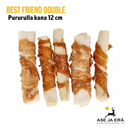 Best Friend Double pururulla kana 12cm 5kpl 135g - Koiran herkut ja puruluut - 5700551171963 - 2
