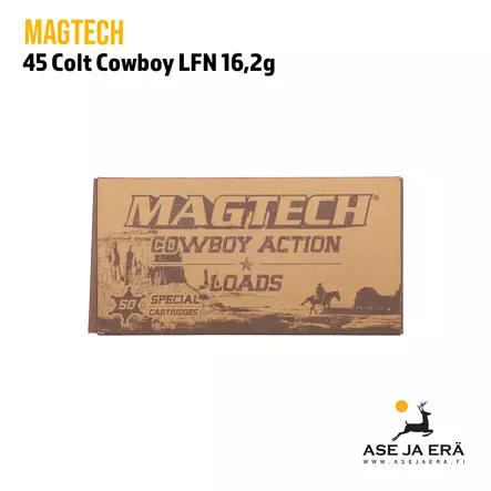Magtech 45 LC Cowboy LFN 16,2g 250gr 45D revolverinpatruuna - Revolverin patruunat - 7891798043033 - 4