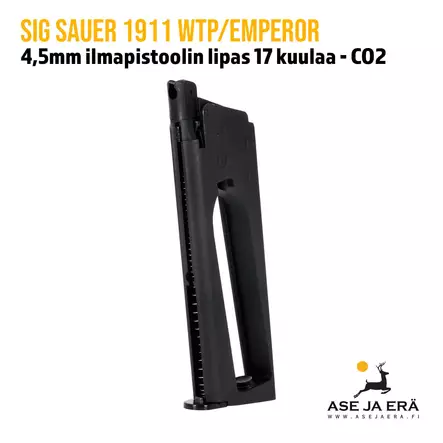 Sig Sauer 1911 We The People - Emperor 4,5mm CO2 ilmapistoolin varalipas - yleiskuva - SIG Sauer lippaat - 798681596393 - 2