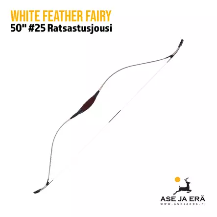 White Feather Fairy 50" ratsastusjousi - Ratsastusjouset - 8717974182633 - 9