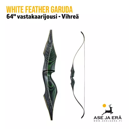 White Feather Garuda 64" vastakaarijousi LH - Vastakaarijouset - 8720054608343 - 1