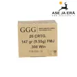 308 GGG Nato 9,55g FMJ kivääripatruuna - 308 kaliiperi - 4779032300193 - 14