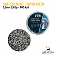 5,5mm H&N Field TargetTrophy Green 200 Kpl - Rasia avoinna - 5,5 mm luodit - 4047058015033 - 7