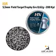 5,5mm H&N Field TargetTrophy Green 200 Kpl - Rasia avoinna - 5,5 mm luodit - 4047058015033 - 7